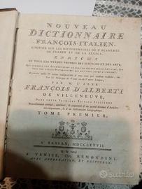 originale del 1777 Dizionario Francese-Italiano
