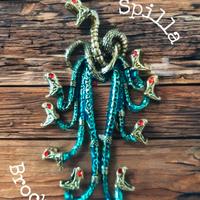 Spilla mitologica Idra meravigliosa