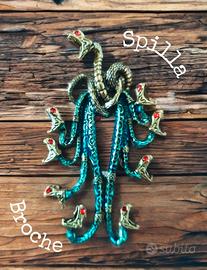 Spilla mitologica Idra meravigliosa