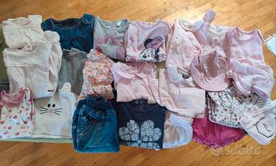 set vestiti bambina 0-12 mesi (circa una ventina)