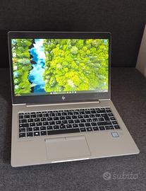 HP Elitebook 840 G5, i5 di 8°,8gb,256gb, Full hd