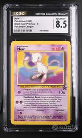 Pokemon Mew Black Star Promo #8 WOTC CGC 8.5