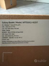 Notebook Samsung book4 i3