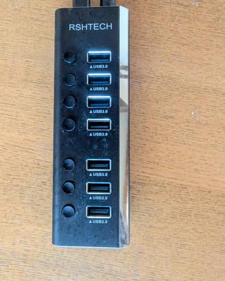 Hub USB 3.0 Alimentato a 7 Porte RSHTECH