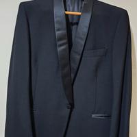 Abito vestito elegante smoking nero 54
