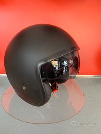 Casco vintage nero opaco