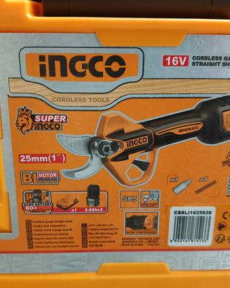Cesoia potatura Batteria INGCO 16v 