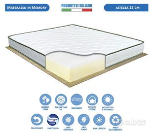 Materasso memory matrimoniale 160x190,