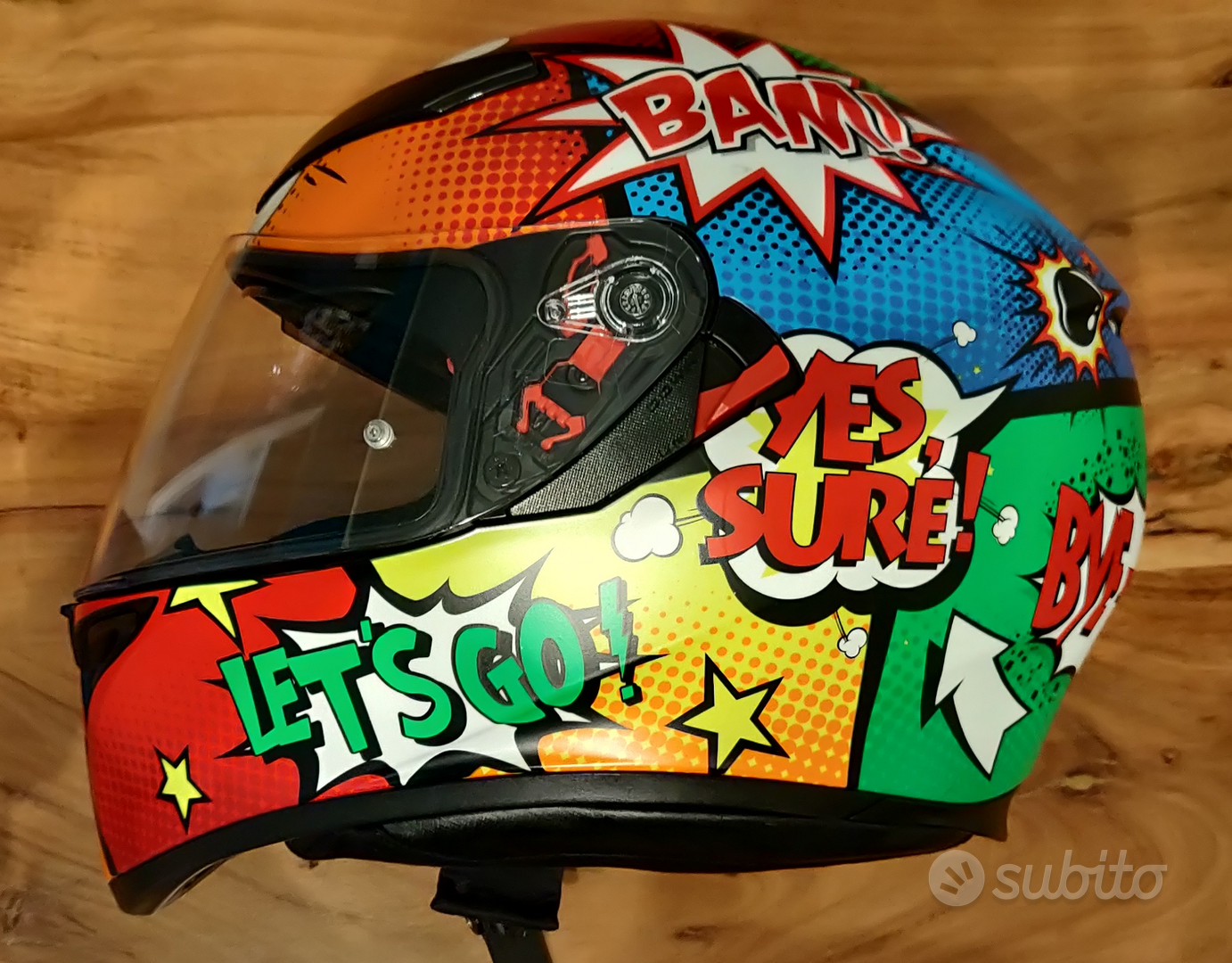 agv cartoon helmet K3  For the Rossi Fans!