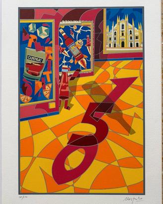 Poster vintage NESPOLO UGO MILANO '150' 130/150