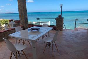 Sfondo blu Trabia Villa sul mare