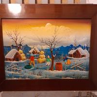 Quadro olio su tela del pittore Petrai Corsovic