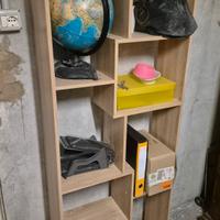 libreria stile etnico moderno color rovere