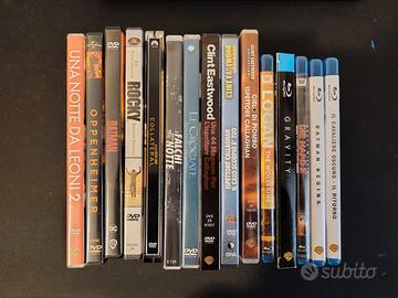 Lotto DVD e BLU RAY in blocco