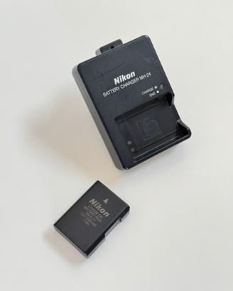 Caricabatterie e batteria Nikon MH-24 EN-EL14