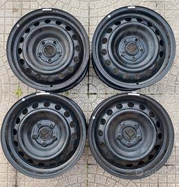 4 cerchi in ferro toyota yaris 15''