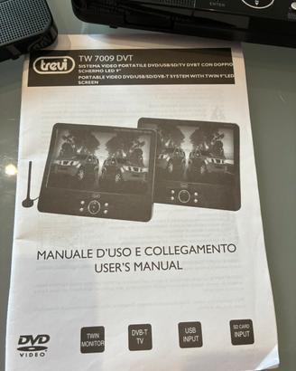 Lettore dvd portatile tw 7009 dvt