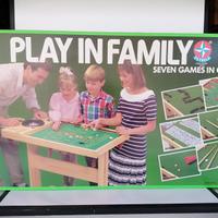 Play in family legno 7 giochi in 1 + scrivania '80