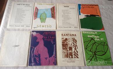 Spartiti Battisti-Pink Floyd-Santana-Genesis-ecc.
