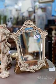 Specchio Piccolo Stile Classico Bianco – 24329