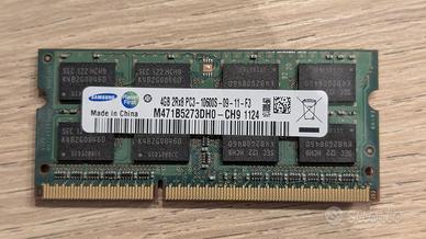 Banco di RAM Samsung 4GB per Laptop Dell XPS 502L