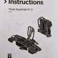 Portabici gancio traino Thule EasyFold XT 2 (933)