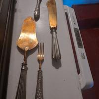 Posate solingen in argento e posate in corno