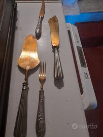 Posate solingen in argento e posate in corno