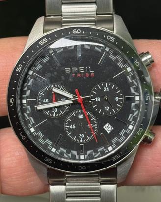 Orologio cronografo Breil Tribe nero e acciaio