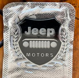 Adesivo metallico per auto “ Jeep Motors”
