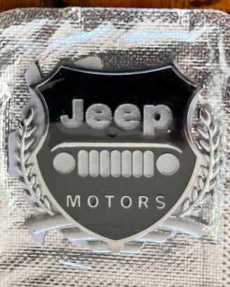 Adesivo metallico per auto “ Jeep Motors”