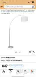 Lampada ad Arco nuova nella scatola