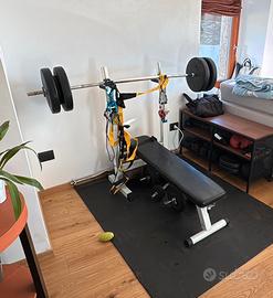 Panca piana home gym completa