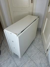 Tavolo a ribalta bianco IKEA NORDEN + sedie gratis