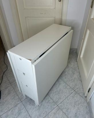 Tavolo a ribalta bianco IKEA NORDEN + sedie gratis
