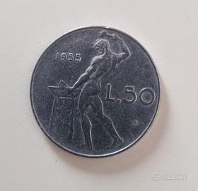 Moneta da 50 lire (anno 1955)