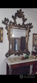 specchio e consolle antico