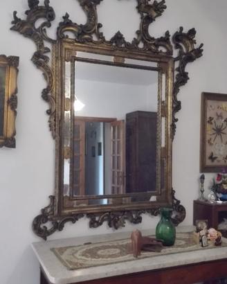 specchio e consolle antico