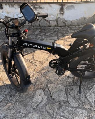 Engwe x26 nera, doppia batteria, freni idraulici
