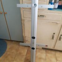 Porta TV da parete con piani in cristallo