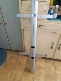 Porta TV da parete con piani in cristallo