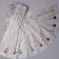 Collana donna acciaio inox dorata con fiore