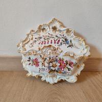 Vecchia Bassano portaoggetti floreale da parete