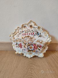 Vecchia Bassano portaoggetti floreale da parete