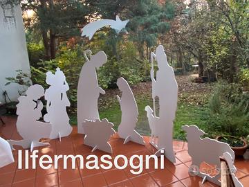 Presepe in legno per esterno