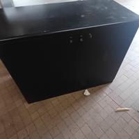 armadio basso ufficio nero