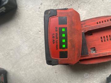 Batteria Hilti 22 V  1,6 Ah