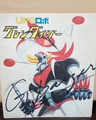 ufo robot goldrake shikishi Toshio Okazaki firmato