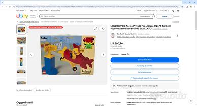 Lego Duplo Vintage AEREO PRIVATO 2676