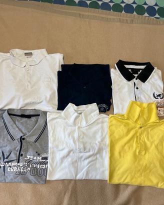 Lotto di 6 Polo tg L XL Cotone